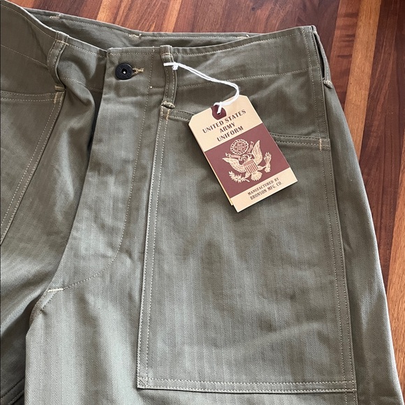 Bronson Mfg Co. Men's Army Utility Olive Green Pants size 32 new with tags - Picture 5 of 7